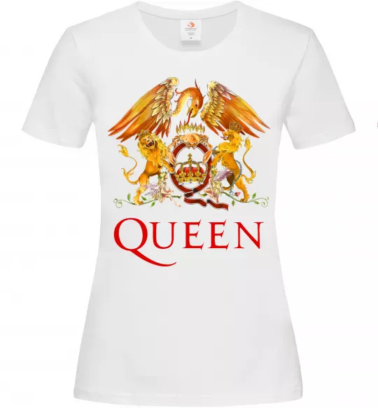 Женская футболка Queen logo Белый фото
