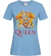 Женская футболка Queen logo Голубой фото