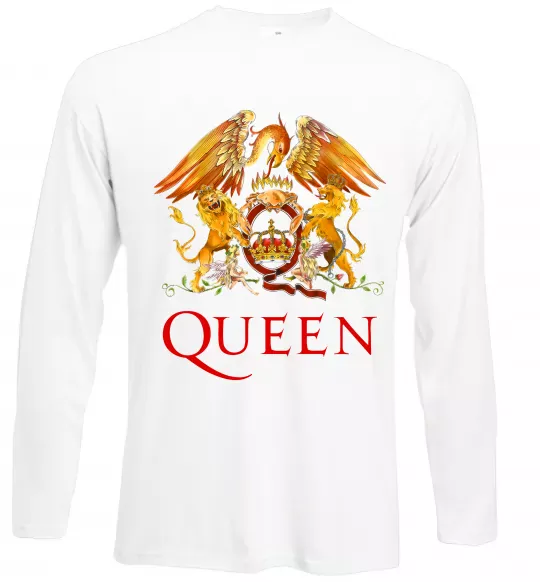 Лонгслив Queen logo Белый фото