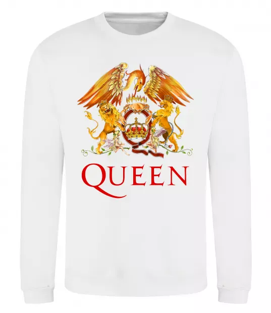 Свитшот Queen logo Белый фото