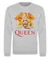 Свитшот Queen logo Серый меланж фото