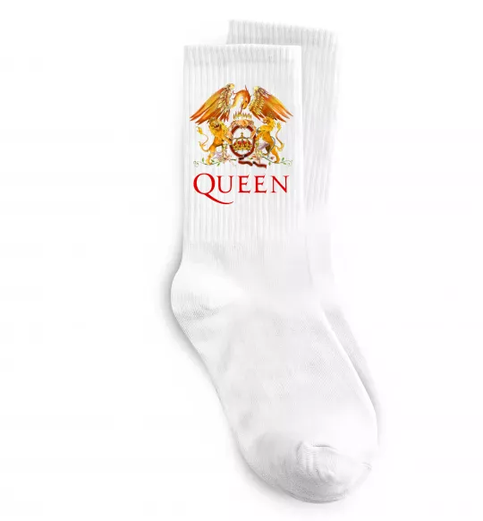 Шкарпетки Queen logo Білий фото