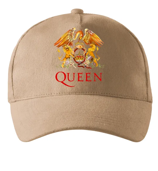 Кепка Queen logo Песочный фото
