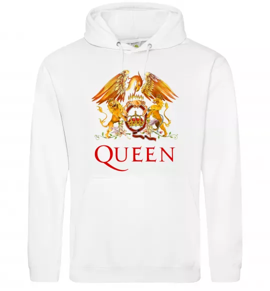 Женская толстовка (худи) Queen logo Белый фото