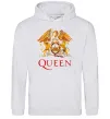 Женская толстовка (худи) Queen logo Серый меланж фото