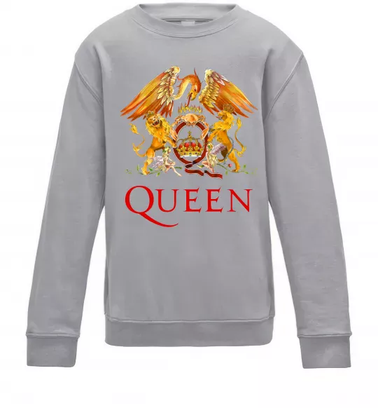 Детский Свитшот Queen logo Серый меланж фото