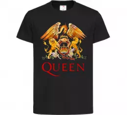 Дитяча футболка Queen logo Чорний фото