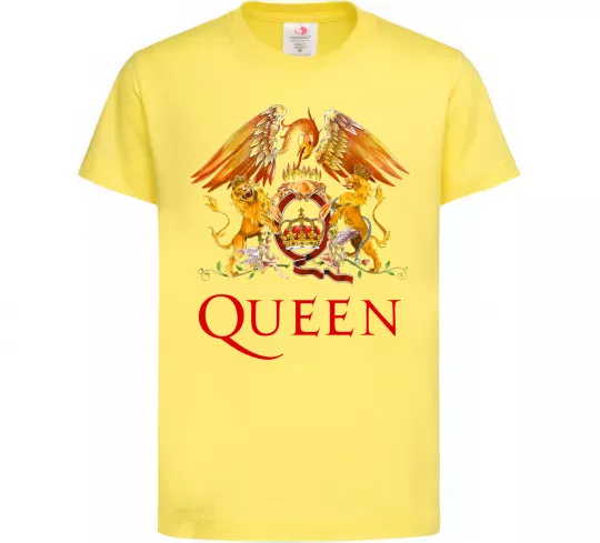 Дитяча футболка Queen logo Лимонний фото