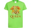 Дитяча футболка Queen logo Лаймовий фото