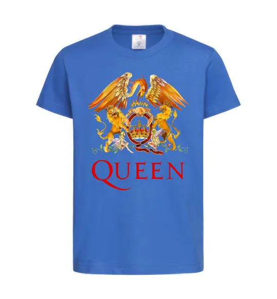Детская футболка Queen logo Ярко-синий фото