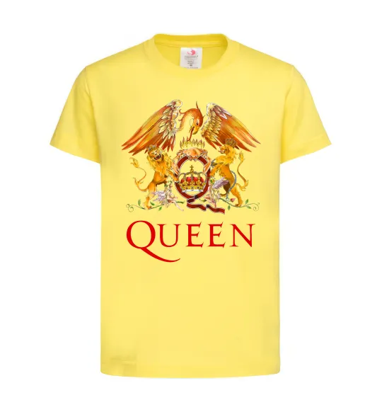 Детская футболка Queen logo Лимонный фото