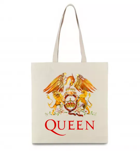 Эко-сумка Queen logo Бежевый фото