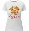 Жіноча преміум футболка Queen logo Білий фото