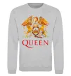 Свитшот Queen logo Серый меланж фото