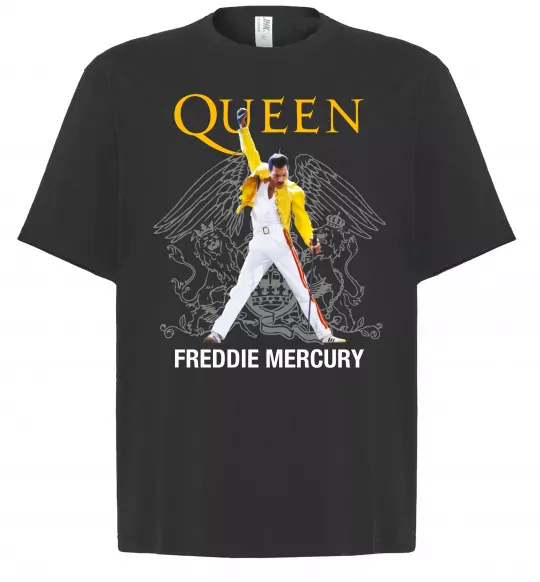 Футболка Оверсайз Queen Freddie Mercury Черный фото