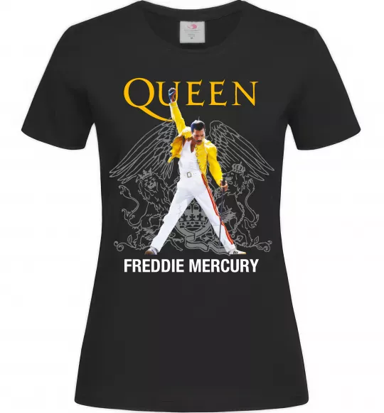 Женская футболка Queen Freddie Mercury Черный фото