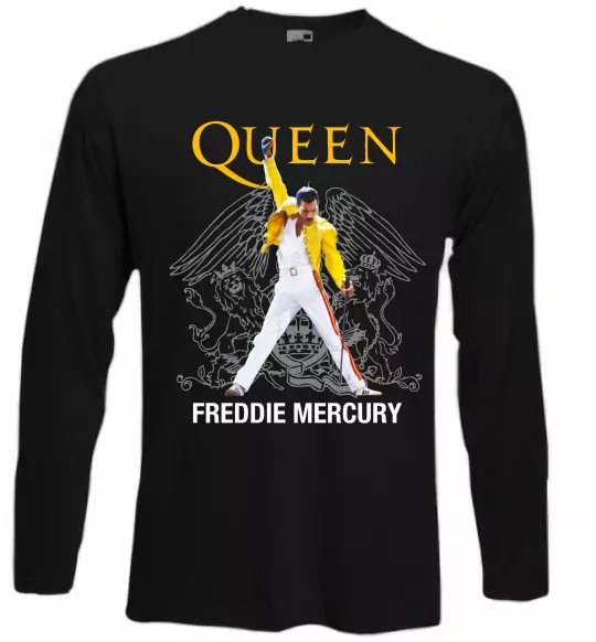 Лонгслив Queen Freddie Mercury Черный фото