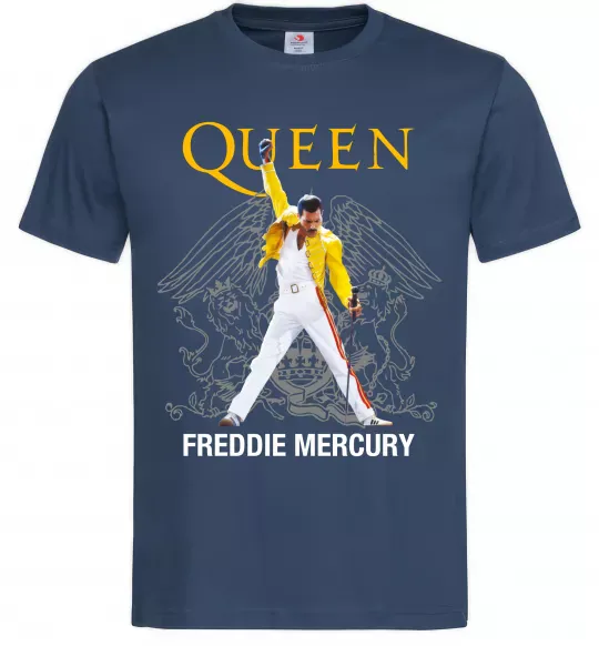 Чоловіча футболка Queen Freddie Mercury Темно-синій фото