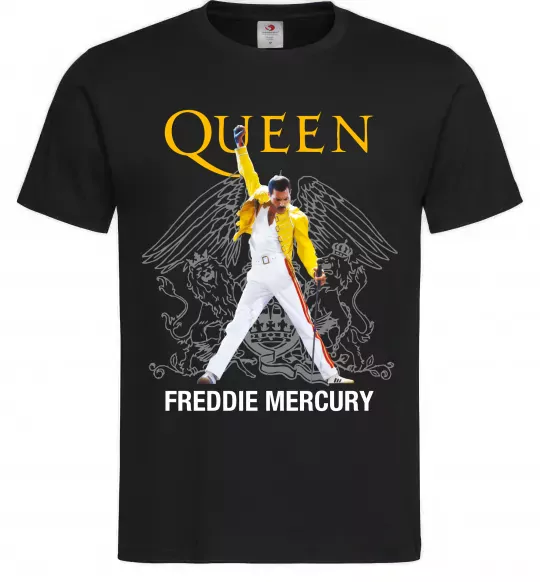 Чоловіча футболка Queen Freddie Mercury Чорний фото