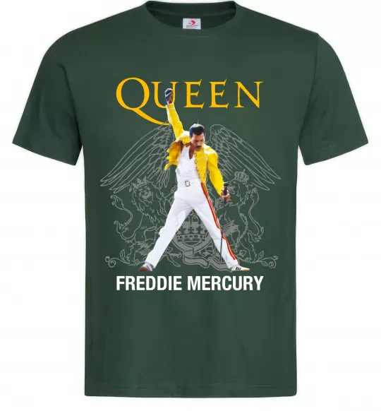 Чоловіча футболка Queen Freddie Mercury Темно-зелений фото