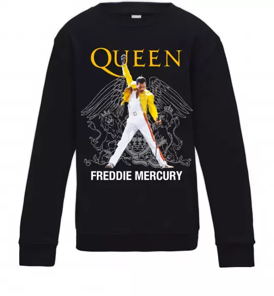 Детский Свитшот Queen Freddie Mercury Черный фото