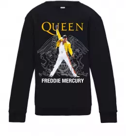 Детский Свитшот Queen logo Черный фото