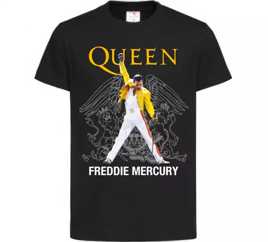Детская футболка Queen Freddie Mercury Черный фото