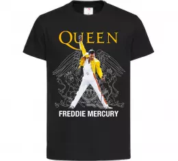 Дитяча футболка Queen Freddie Mercury Чорний фото