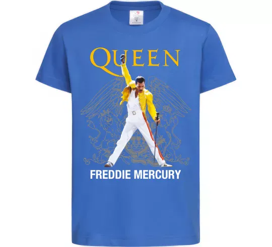 Детская футболка Queen Freddie Mercury Ярко-синий фото