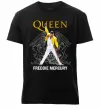 Мужская премиум футболка Queen Freddie Mercury Черный фото
