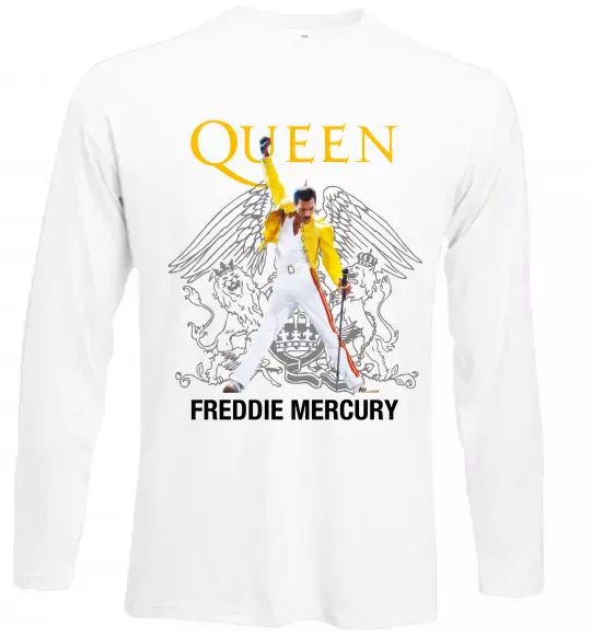 Лонгслив Queen Freddie Mercury Белый фото