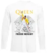 Лонгслив Queen Freddie Mercury Белый фото