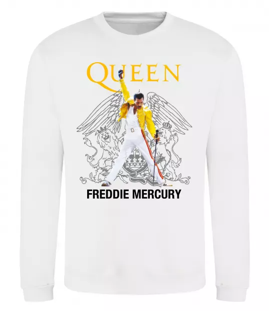 Свитшот Queen Freddie Mercury Белый фото