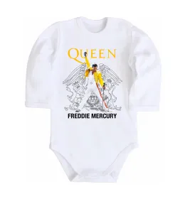 Дитячий бодік Queen Freddie Mercury Білий фото