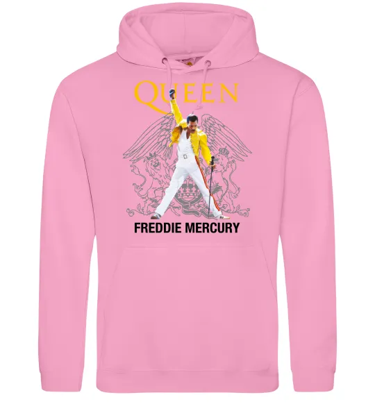 Чоловіча толстовка (худі) Queen Freddie Mercury Рожевий фото