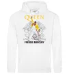 Мужская толстовка (худи) Queen Freddie Mercury Белый Мужская толстовка (худи) Queen Freddie Mercury Белый фото