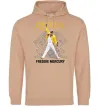 Мужская толстовка (худи) Queen Freddie Mercury Песочный Мужская толстовка (худи) Queen Freddie Mercury Песочный фото