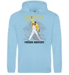 Жіноча толстовка (худі) Queen Freddie Mercury Блакитний фото