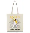 Еко-сумка Queen Freddie Mercury Бежевий фото
