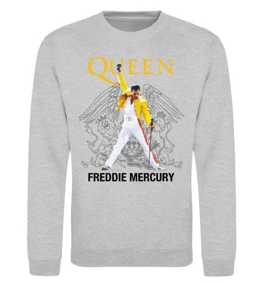 Свитшот Queen Freddie Mercury Серый меланж фото