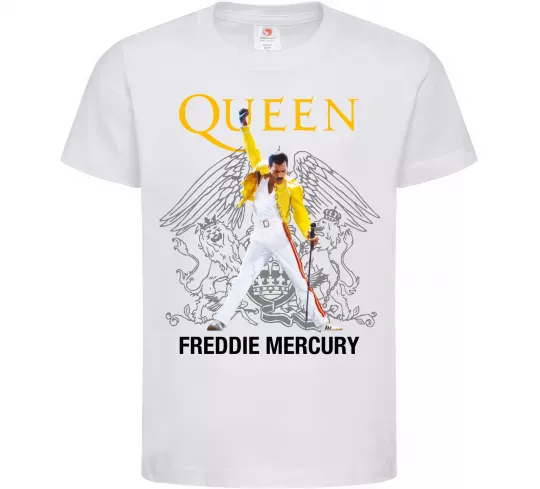 Детская футболка Queen Freddie Mercury Белый фото