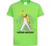 Детская футболка Queen Freddie Mercury Лаймовый фото
