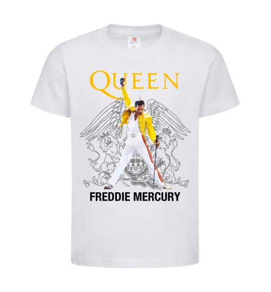 Детская футболка Queen Freddie Mercury Белый фото