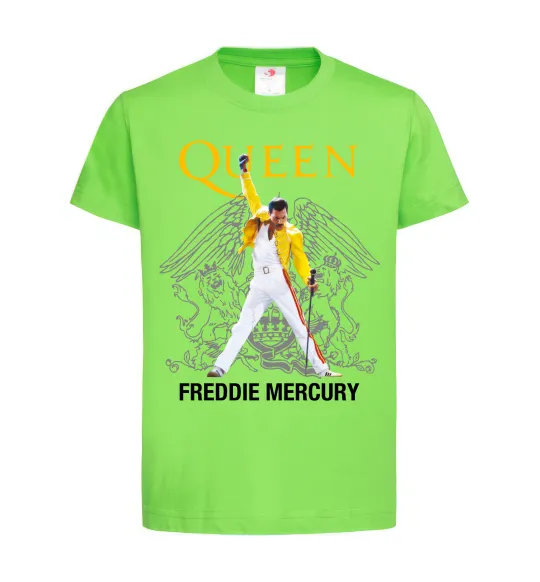 Детская футболка Queen Freddie Mercury Лаймовый фото