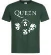 Мужская футболка Queen обличчя Темно-зеленый фото