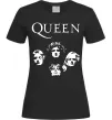 Женская футболка Queen обличчя Черный фото