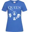 Женская футболка Queen обличчя Ярко-синий фото