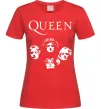 Женская футболка Queen обличчя Красный фото