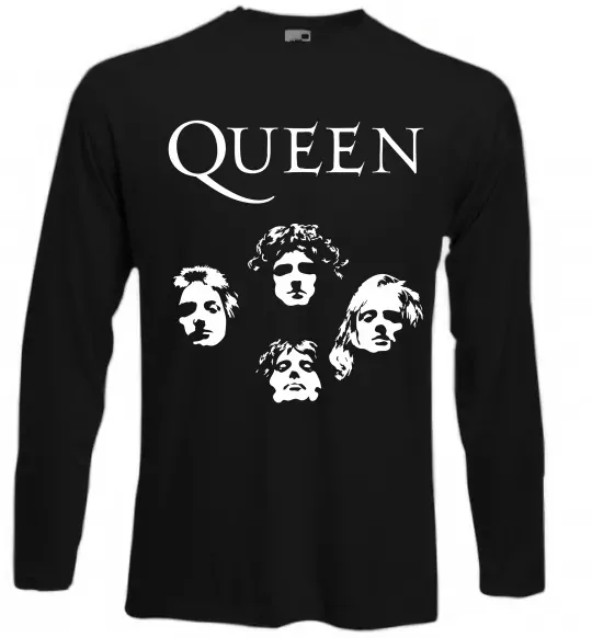 Лонгслив Queen обличчя Черный фото