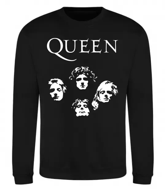 Свитшот Queen обличчя Черный фото